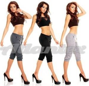 Spodnie Dresowe Damskie 3/4 z kieszeniami. Od S do XL Spodnie Dresowe Damskie 3/4 z kieszeniami. Od S do XL