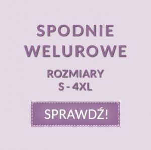Spodnie welurowe Spodnie welurowe