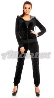 Dres welurowy czarny Dres welurowy czarny