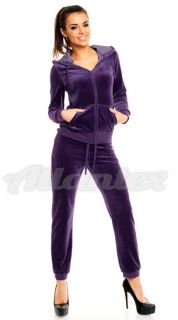 Dres welurowy fiolet Dres welurowy fiolet