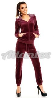 Dres welurowy bordo Dres welurowy bordo