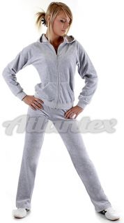 Dres welurowy damski szary melanż Dres welurowy damski szary melanż